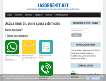 Tablet Screenshot of lasorgente.net